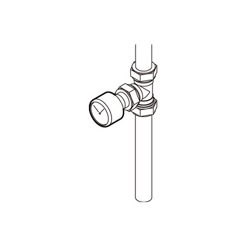 Manometer met T-stuk (Remeha)